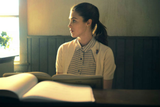 Lucy Griffiths is Emily, a church-goer created for the show.